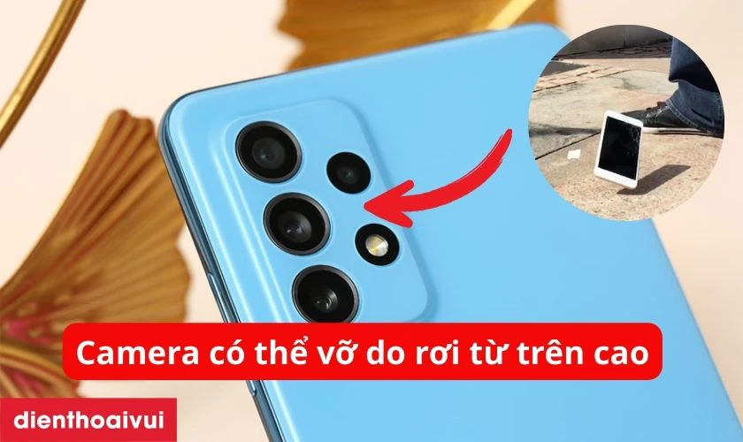 Nguyên nhân camera sau của Samsung Galaxy A72 bị đục do đâu?