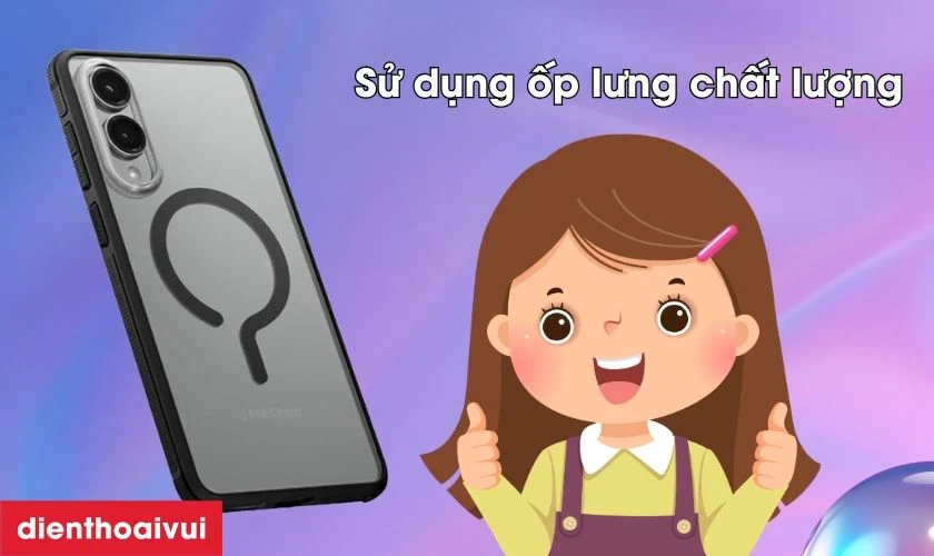 Sử dụng ốp lưng bảo vệ điện thoại