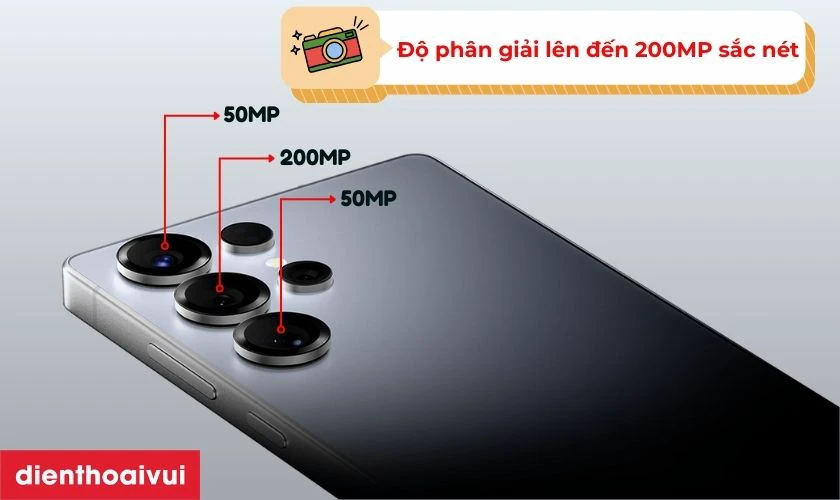 Camera sau của S25 Ultra c&oacute; độ ph&acirc;n giải 200MP