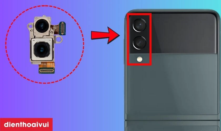 Thay camera sau Samsung Galaxy Z Flip 3 là gì?