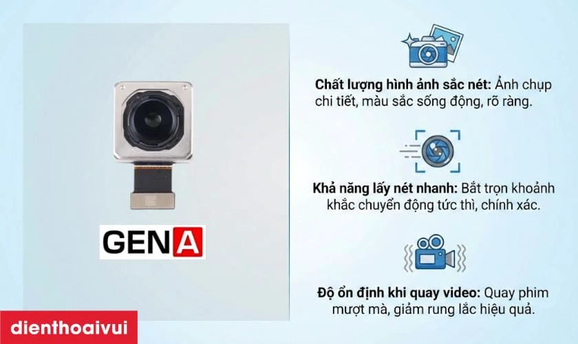 Ưu điểm khi thay camera sau Xiaomi 13 Lite ch&iacute;nh h&atilde;ng GENA