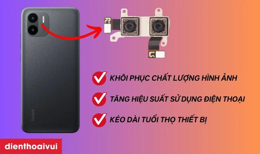 Có nên thay camera sau Xiaomi Redmi A2 không?