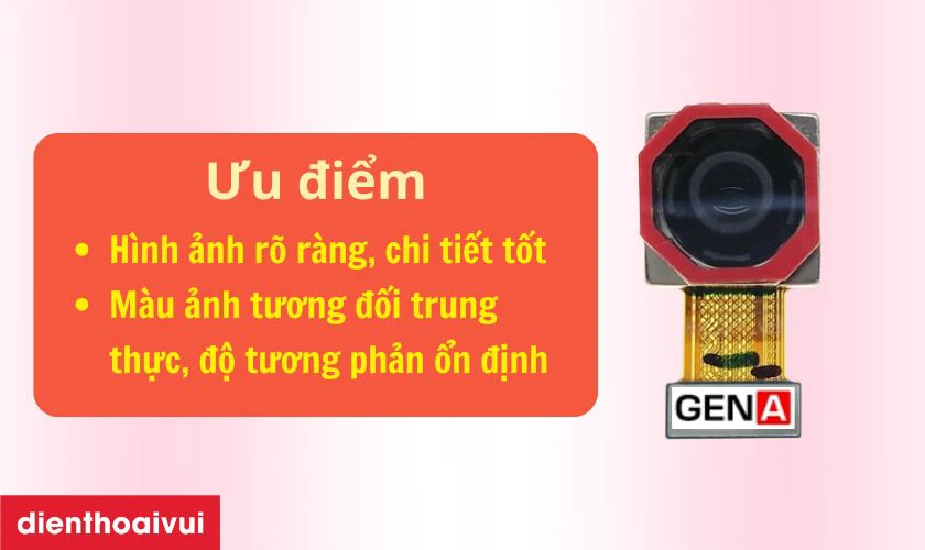 Ưu điểm khi thay camera sau ch&iacute;nh h&atilde;ng GENA