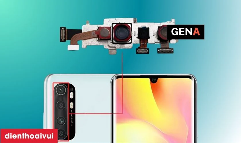Thay camera sau Xiaomi Redmi Note 10 Lite ch&iacute;nh h&atilde;ng GENA l&agrave; g&igrave;?