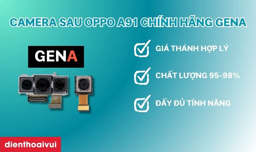 Ưu điểm khi thay camera sau ch&iacute;nh h&atilde;ng GENA