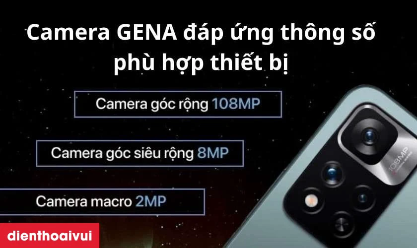 Thay camera sau Xiaomi Redmi Note 11 Pro Plus ch&iacute;nh h&atilde;ng GENA c&oacute; ảnh hưởng đến chất lượng chụp ảnh kh&ocirc;ng?