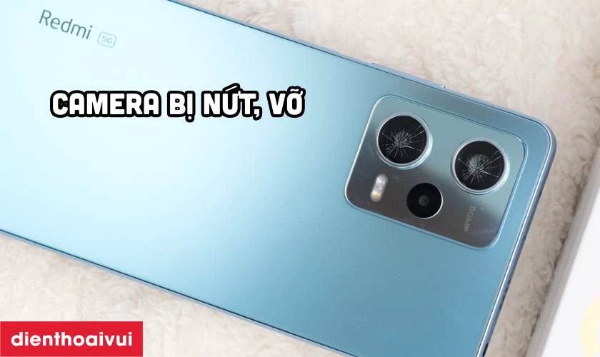 Ống kính bị trầy xước nặng hoặc nứt vỡ