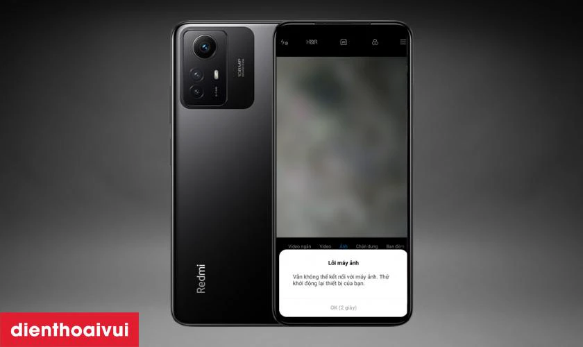 Nguyên nhân khiến Camera sau Xiaomi Redmi Note 12S bị hư, lỗi