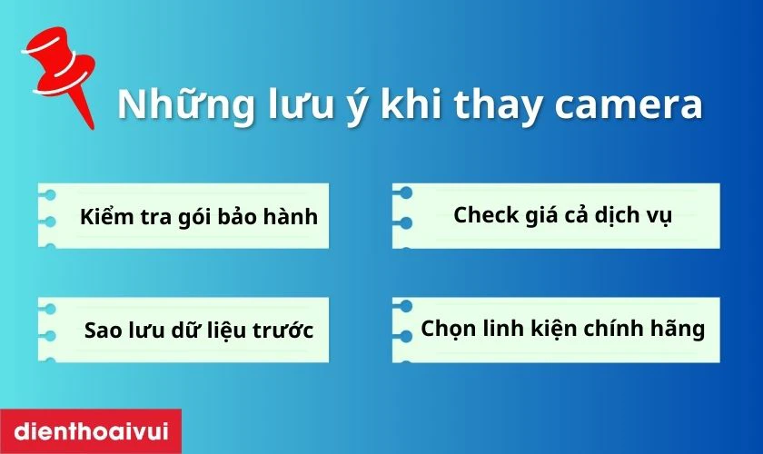 Những lưu ý trước khi thay camera sau Xiaomi Redmi S2