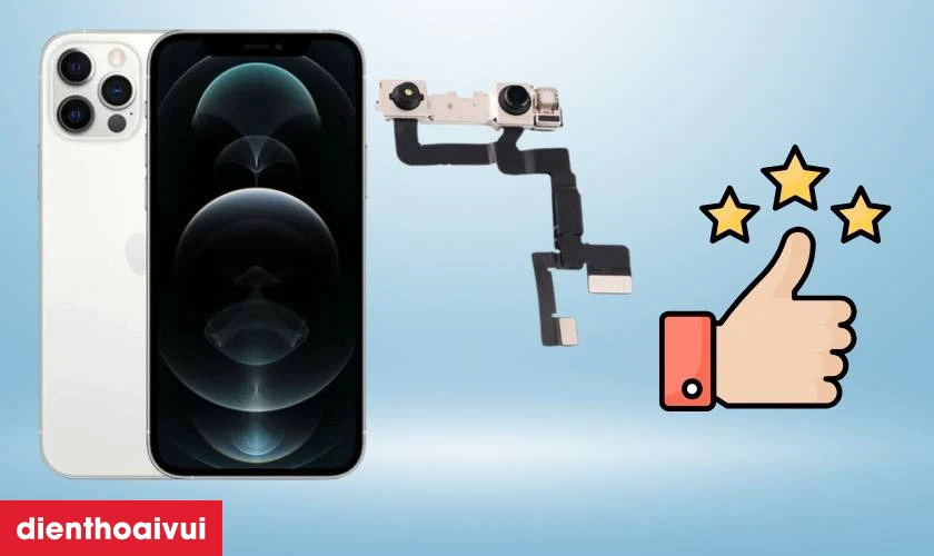 Thay camera trước iPhone 12 Pro giữ Face ID