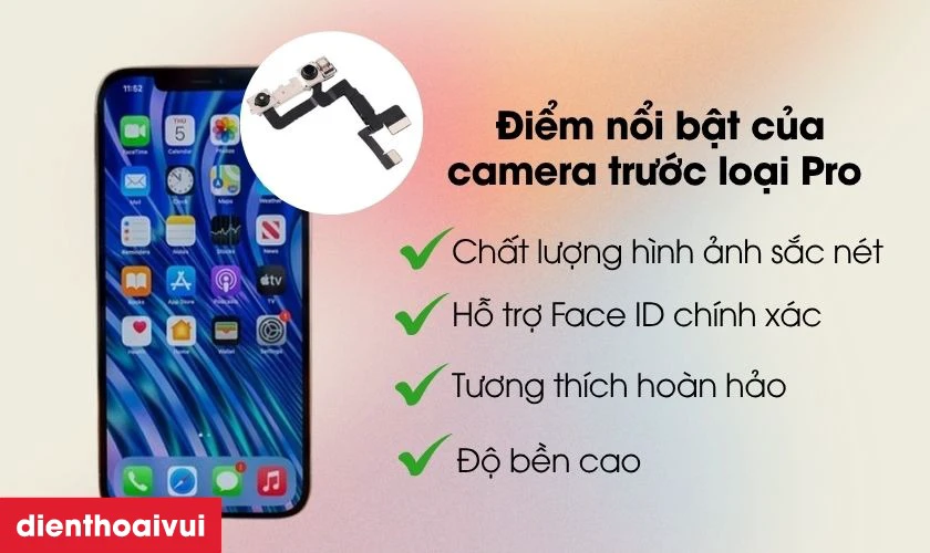 Thay camera trước iPhone 12 Pro loại Pro