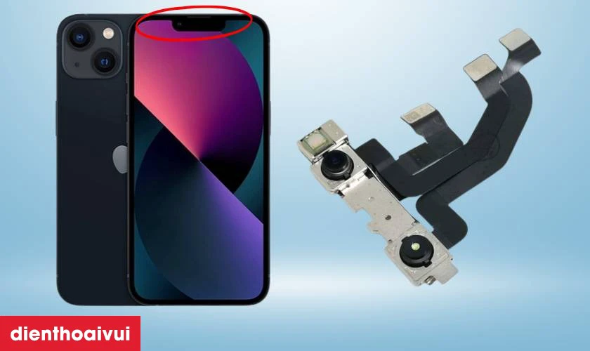 Thay camera trước iPhone 13 loại Pro
