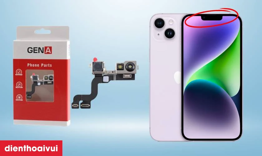 Ưu điểm của camera trước GENA thay cho iPhone 14 Plus
