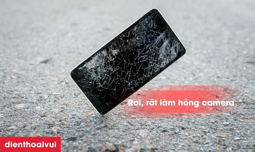 Va đập mạnh khiến camera trước Oppo A15s bị hư