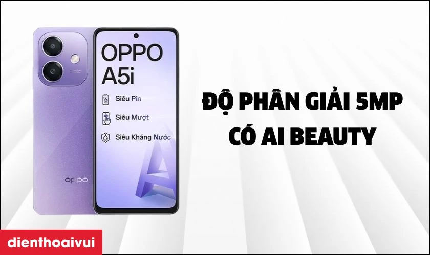Giới thiệu camera trước Oppo A5i