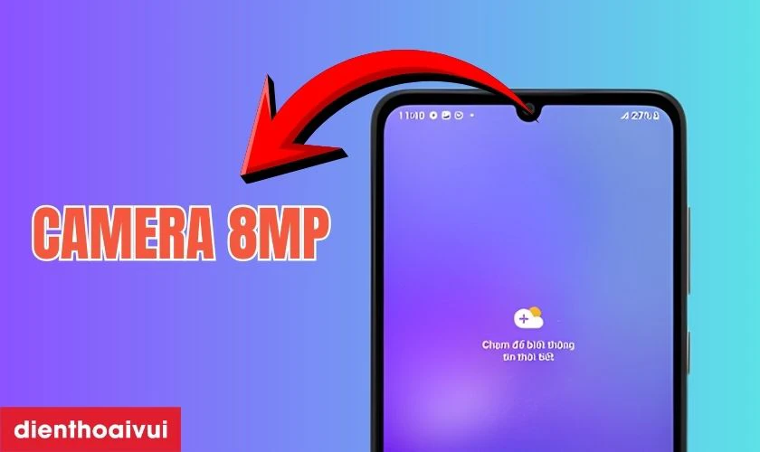 Tr&ecirc;n Galaxy A05, Samsung trang bị camera trước 8MP