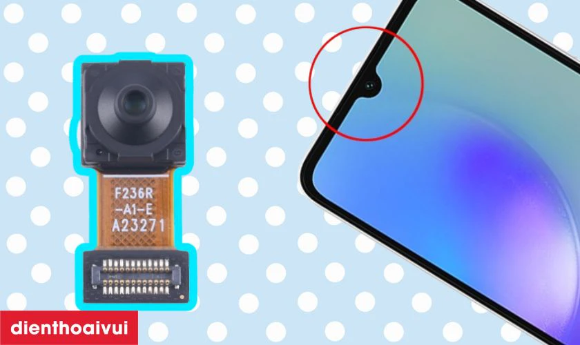 Nguy&ecirc;n nh&acirc;n camera trước của Samsung Galaxy A05S bị lỗi