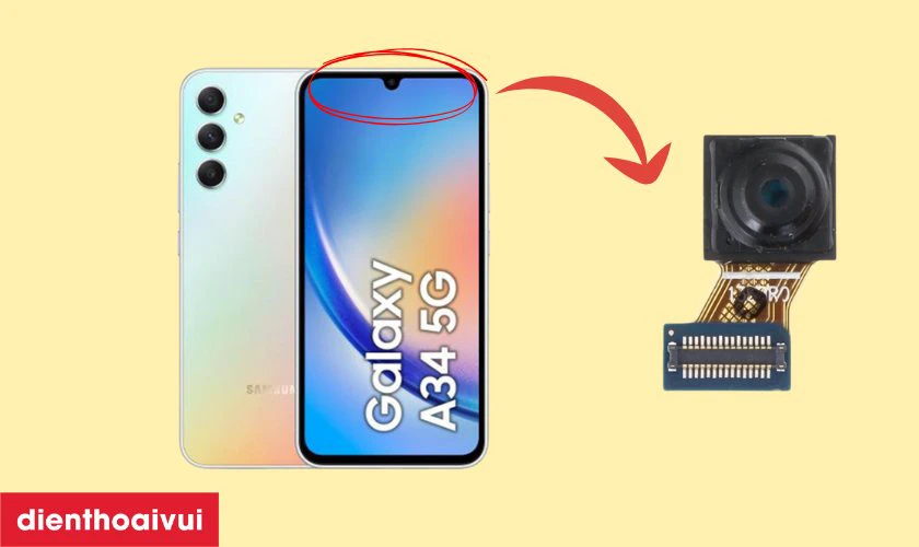 Nguy&ecirc;n nh&acirc;n camera trước của Samsung Galaxy A34 bị lỗi?