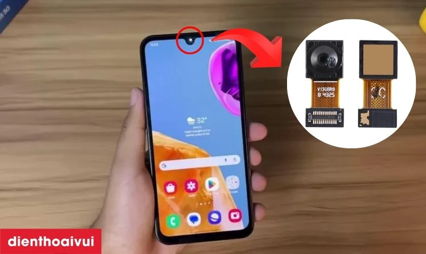 Khi n&agrave;o cần thay camera trước Samsung Galaxy M15?