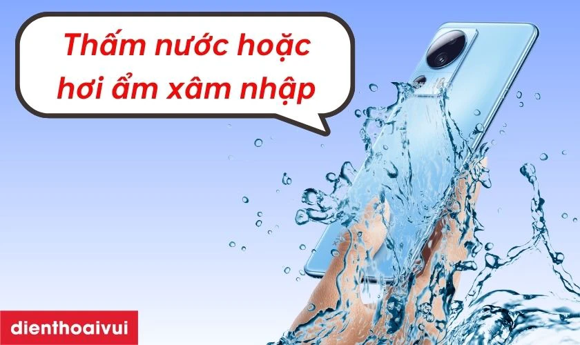 Thấm nước làm linh kiện camera bị oxy hóa, nhanh hỏng