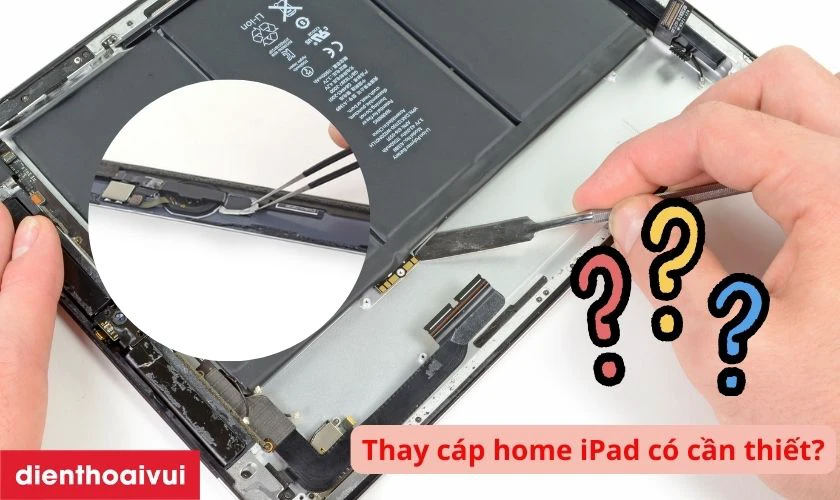 Thay c&aacute;p home iPad Mini l&agrave; cần thiết khi n&uacute;t Home hoạt động kh&ocirc;ng ổn định