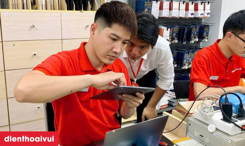 Quy trình thay cáp Home iPad mini 3 tại Điện Thoại Vui