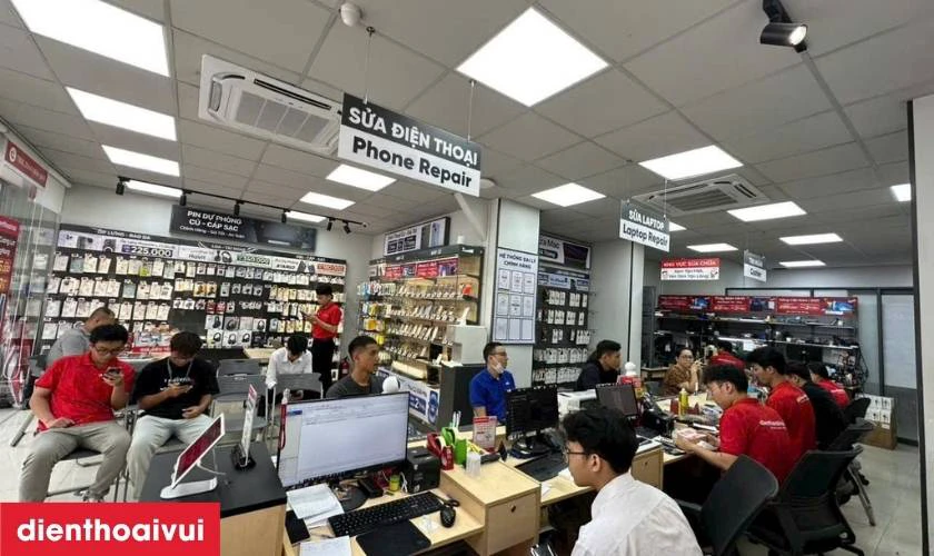 Quy trình thay cáp jack tai nghe iPad tại Điện Thoại Vui
