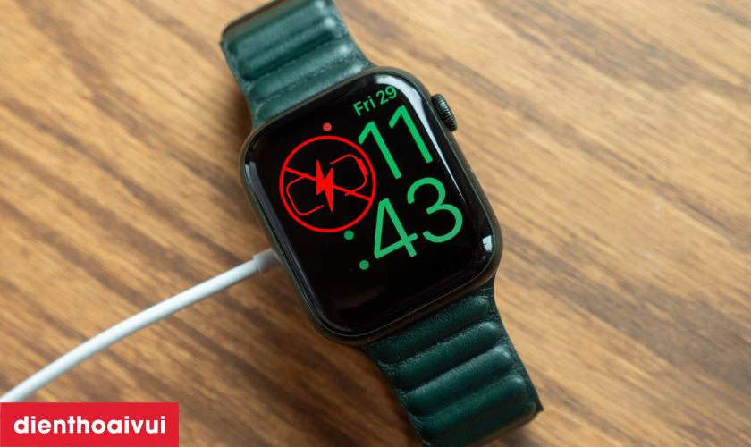 Dấu hiệu Apple Watch Series 2 bị hỏng cáp nguồn