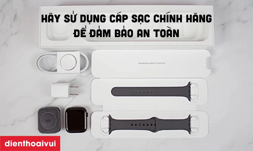 Sử dụng bộ sạc chuẩn h&atilde;ng