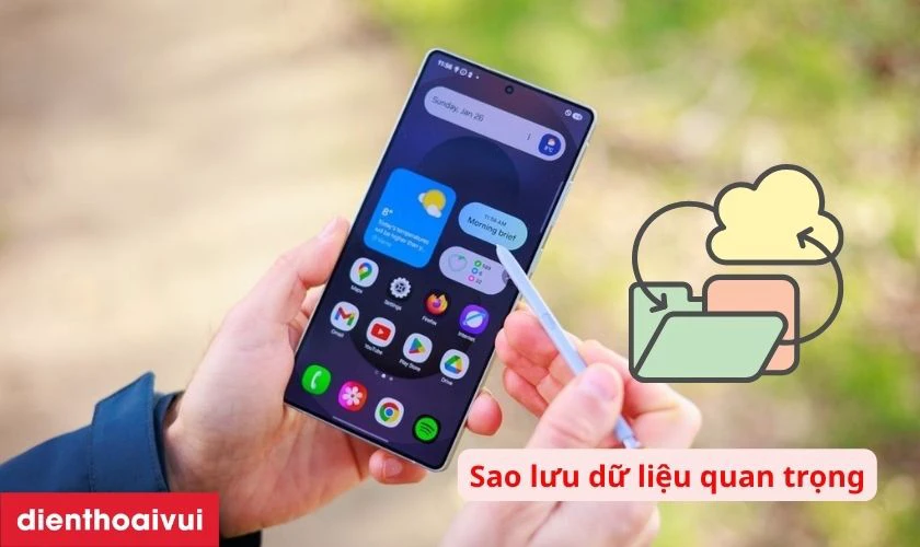 Sao lưu dữ liệu để tr&aacute;nh rủi ro mất m&aacute;t
