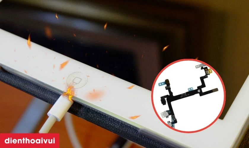 Nguy&ecirc;n nh&acirc;n c&aacute;p nguồn iPad Pro 9.7 bị hỏng