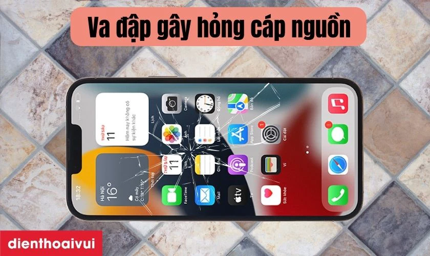 Nguyên nhân cáp nguồn iPhone 13 bị hư hỏng