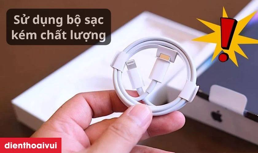 Nguyên nhân cáp nguồn iPhone 14 bị hỏng