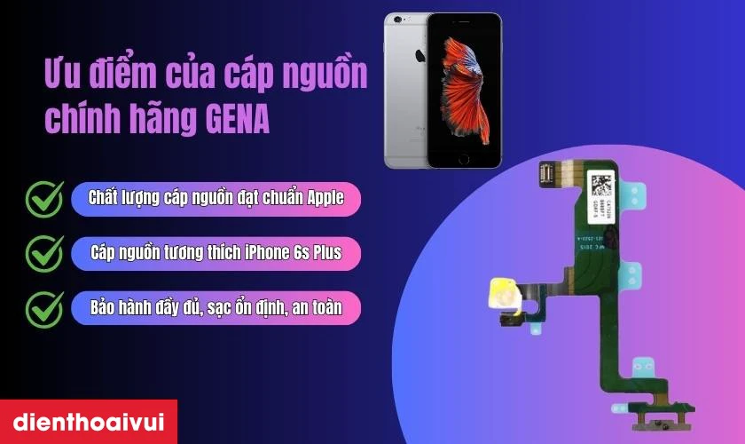 Ưu điểm của c&aacute;p nguồn ch&iacute;nh h&atilde;ng GENA