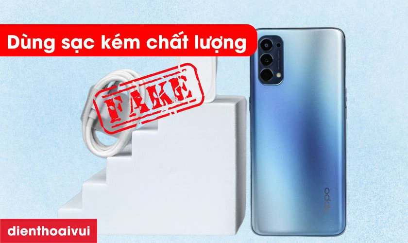 Sử dụng sạc kh&ocirc;ng đạt ti&ecirc;u chuẩn dễ g&acirc;y hỏng c&aacute;p nguồn