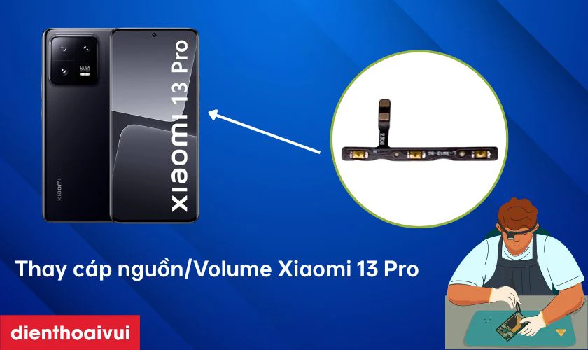 Thay cáp nguồn/Volume Xiaomi 13 Pro là gì?