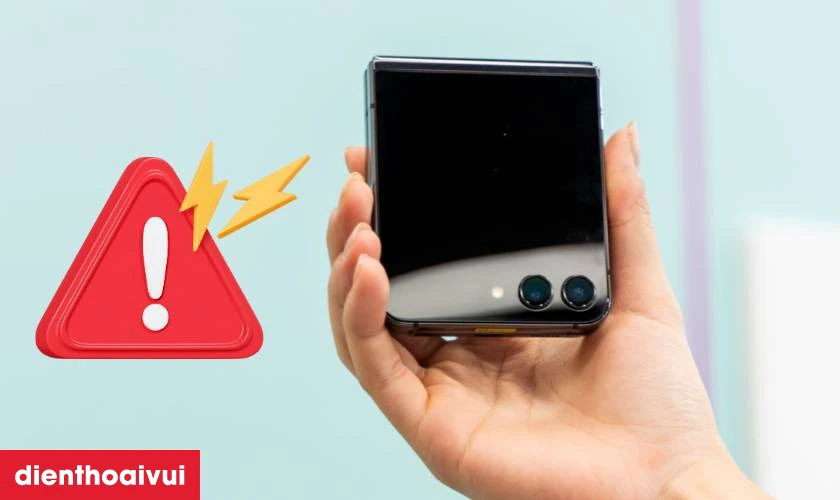 Dấu hiệu cho thấy cần thay c&aacute;p nối main Samsung Galaxy Z Flip 5 h&atilde;ng Safety