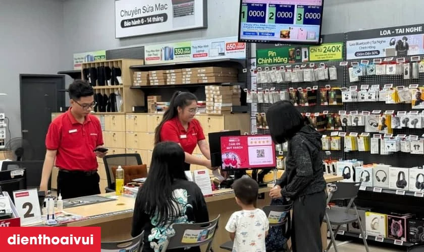 Quy trình thay cáp sạc không dây NFC iPhone 14 Pro Max tại Điện Thoại Vui