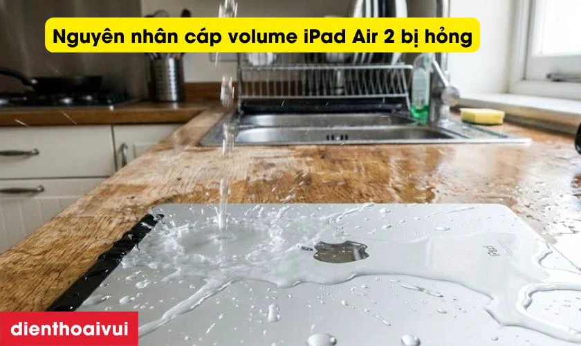 Nguy&ecirc;n nh&acirc;n c&aacute;p volume iPad Air 2 bị hỏng