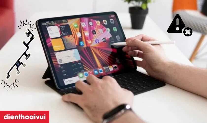 Thay c&aacute;p volume iPad Pro 12.9 2022