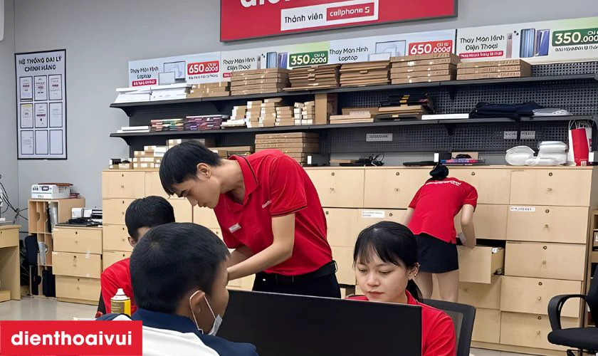 Quy tr&igrave;nh thay c&aacute;p volume iPhone 16 Pro ch&iacute;nh h&atilde;ng GENA tại Điện Thoại Vui