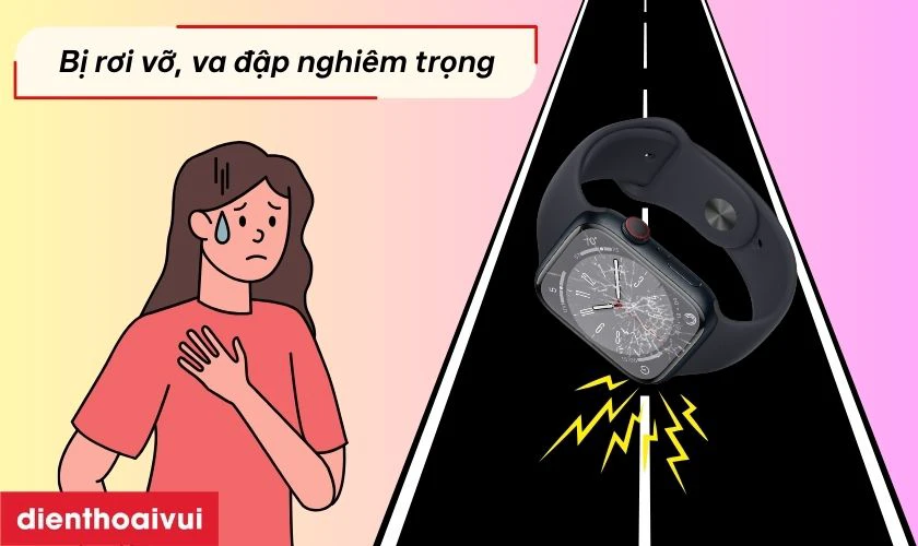 Nguy&ecirc;n nh&acirc;n khiến Digital Crown Apple Watch Series 8 bị hư