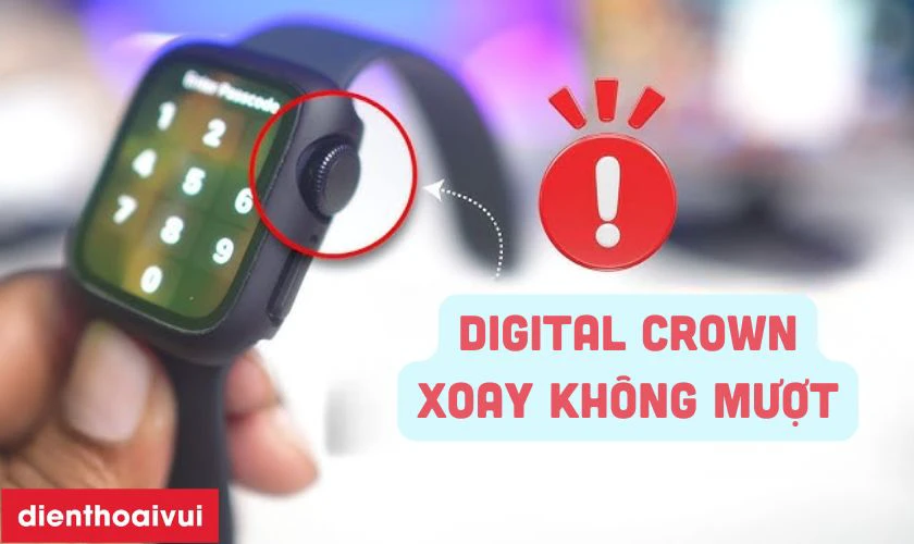 Dấu hiệu cần thay c&aacute;p xoay Digital Crown Apple Watch Ultra