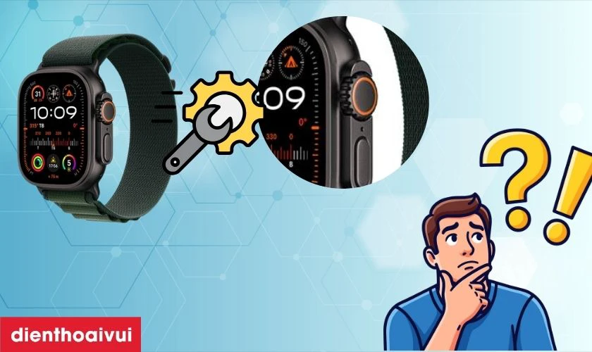 Khi n&uacute;t Digital Crown gặp lỗi, việc thay c&aacute;p xoay l&agrave; giải ph&aacute;p cần thiết