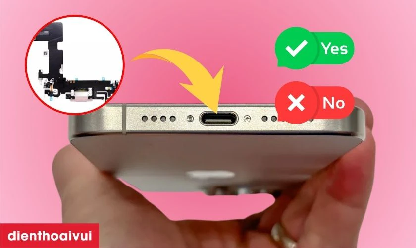 Có nên thay chân sạc iPhone 13 chính hãng Aries không?