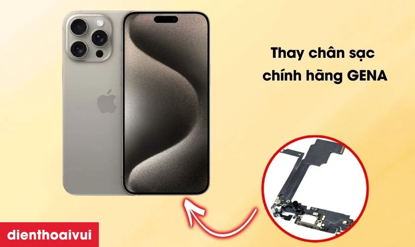 C&oacute; n&ecirc;n thay ch&acirc;n sạc iPhone 15 Pro Max