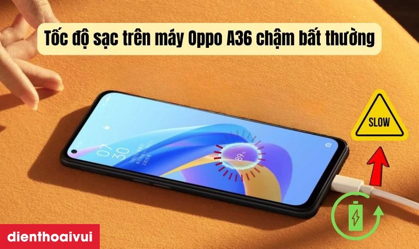 Dấu hiệu nhận biết cần thay ch&acirc;n sạc Oppo A36