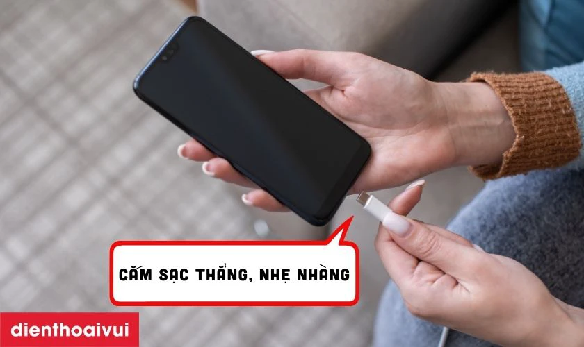 Hướng dẫn c&aacute;ch sạc điện thoại Oppo A3X an to&agrave;n