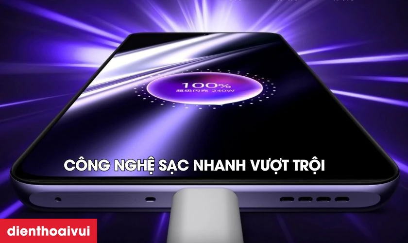 Realme 5i trang bị công nghệ sạc nhanh hiện đại giúp rút ngắn thời gian sạc cho thiết bị