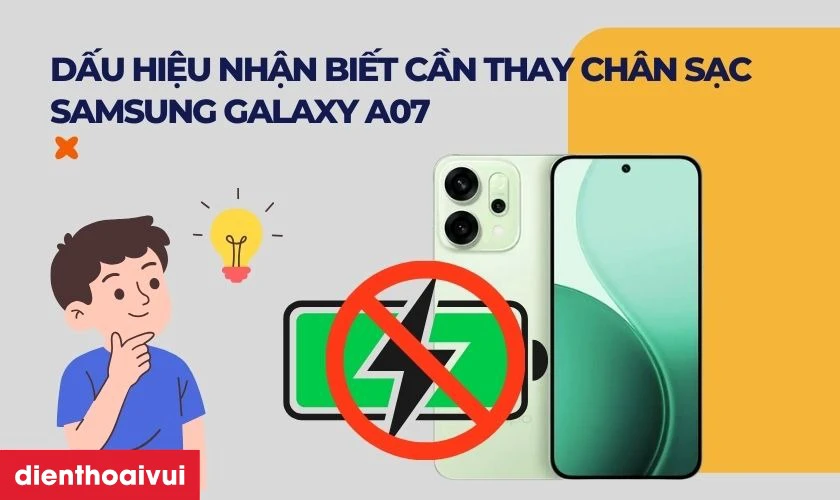 Dấu hiệu nhận biết cần thay ch&acirc;n sạc